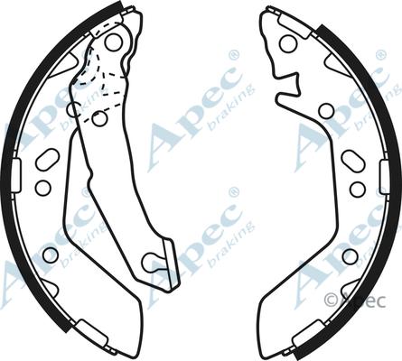 APEC SHU627 - Set saboti frana - allinparts.ro