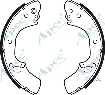APEC SHU674 - Set saboti frana allinparts.ro