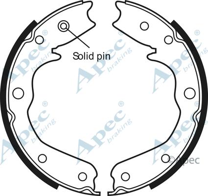 APEC SHU676 - Set saboti frana, frana de mana allinparts.ro