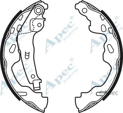 APEC SHU670 - Set saboti frana allinparts.ro