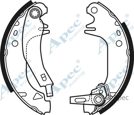 APEC SHU671 - Set saboti frana - allinparts.ro