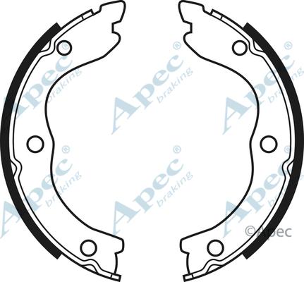 APEC SHU678 - Set saboti frana, frana de mana allinparts.ro
