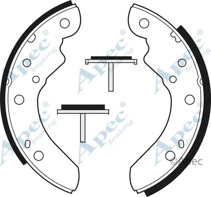 APEC SHU147 - Set saboti frana - allinparts.ro