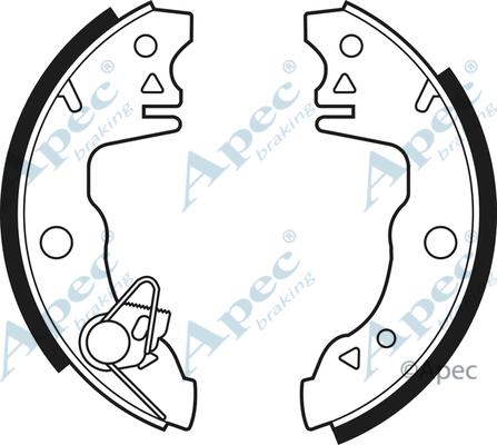 APEC SHU154 - Set saboti frana allinparts.ro