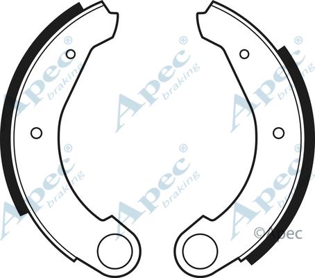 APEC SHU15 - Set saboti frana - allinparts.ro