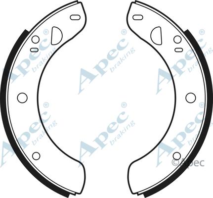 APEC SHU169 - Set saboti frana - allinparts.ro