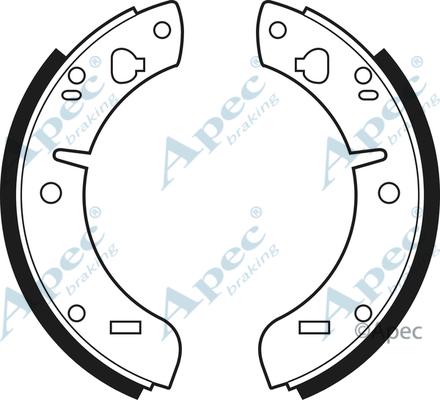 APEC SHU112 - Set saboti frana allinparts.ro