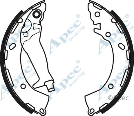 APEC SHU804 - Set saboti frana - allinparts.ro