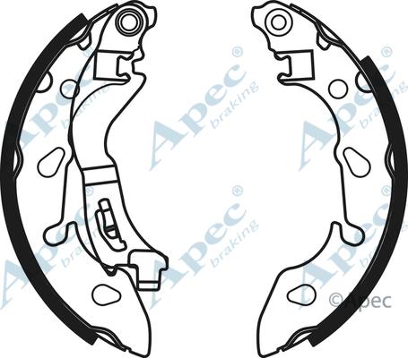 APEC SHU807 - Set saboti frana allinparts.ro