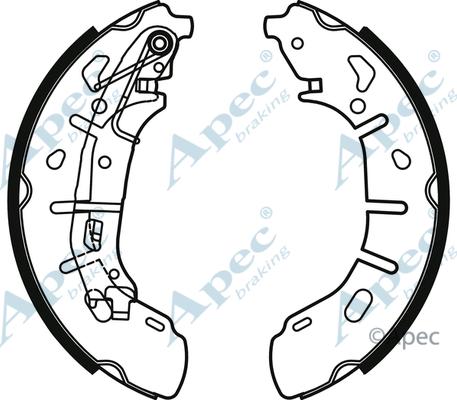 APEC SHU813 - Set saboti frana allinparts.ro
