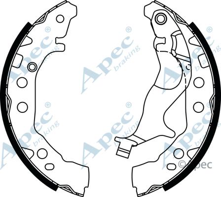 APEC SHU839 - Set saboti frana allinparts.ro