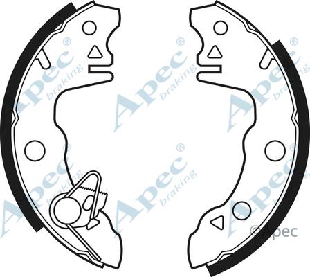 APEC SHU87 - Set saboti frana - allinparts.ro