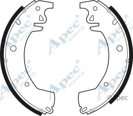 APEC SHU344 - Set saboti frana - allinparts.ro