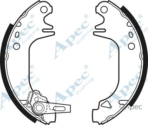 APEC SHU340 - Set saboti frana - allinparts.ro