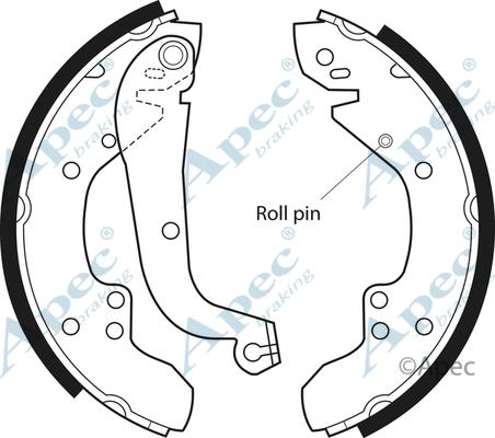 APEC SHU354 - Set saboti frana - allinparts.ro