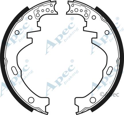 APEC SHU355 - Set saboti frana - allinparts.ro