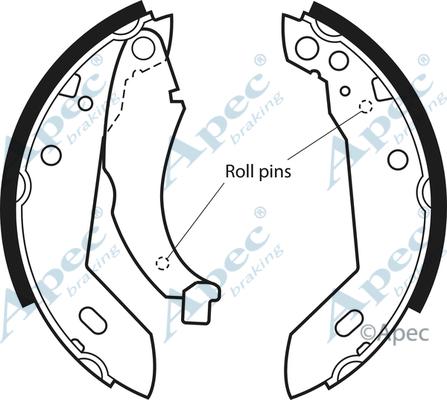 APEC SHU351 - Set saboti frana - allinparts.ro