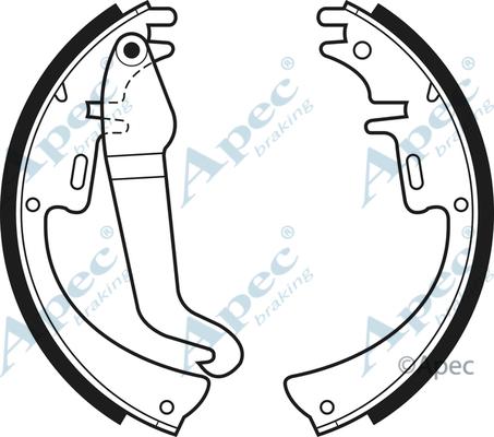 APEC SHU35 - Set saboti frana allinparts.ro