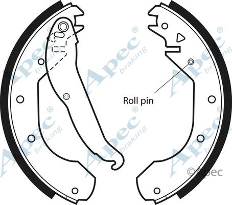 APEC SHU360 - Set saboti frana allinparts.ro