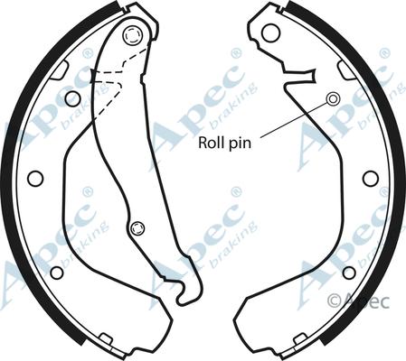 APEC SHU361 - Set saboti frana allinparts.ro