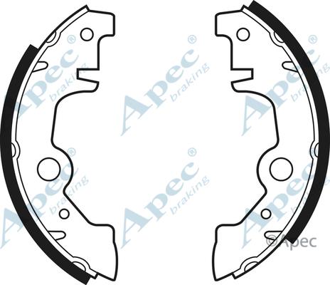 APEC SHU36 - Set saboti frana - allinparts.ro