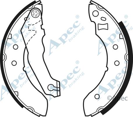 APEC SHU307 - Set saboti frana allinparts.ro