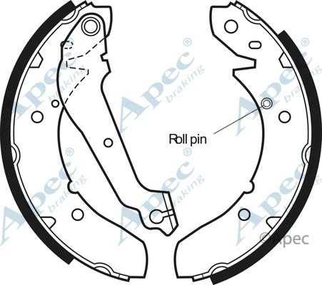 APEC SHU311 - Set saboti frana - allinparts.ro