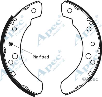 APEC SHU385 - Set saboti frana - allinparts.ro
