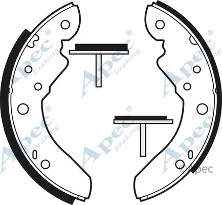 APEC SHU382 - Set saboti frana allinparts.ro