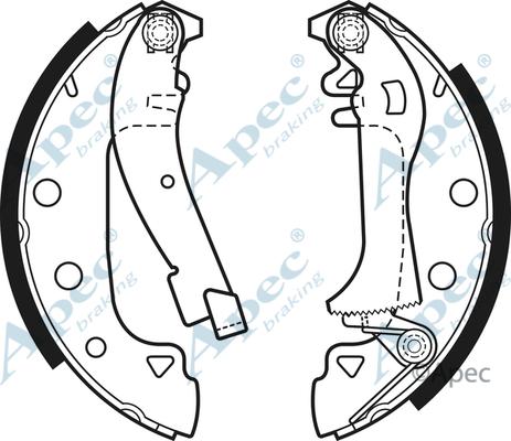 APEC SHU339 - Set saboti frana allinparts.ro