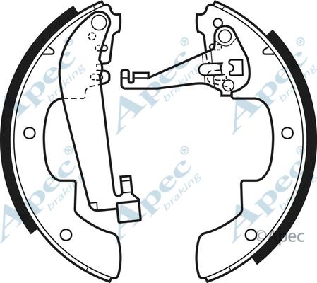 APEC SHU336 - Set saboti frana allinparts.ro