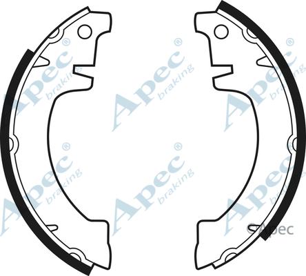 APEC SHU37 - Set saboti frana allinparts.ro