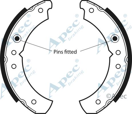 APEC SHU294 - Set saboti frana allinparts.ro