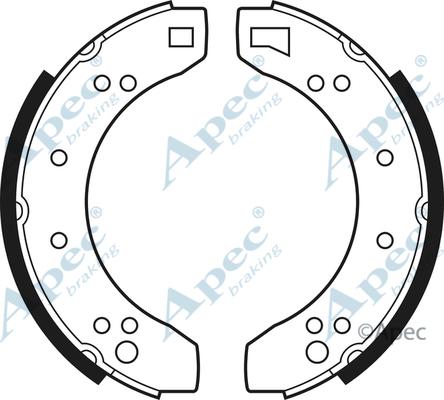 APEC SHU218 - Set saboti frana allinparts.ro