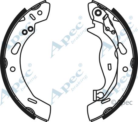 APEC SHU799 - Set saboti frana - allinparts.ro