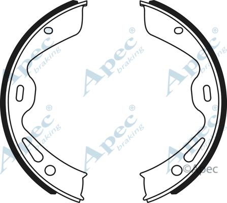 APEC SHU790 - Set saboti frana, frana de mana - allinparts.ro