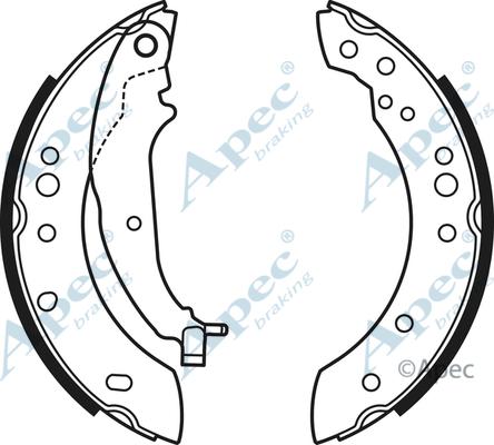 APEC SHU749 - Set saboti frana - allinparts.ro