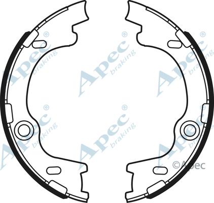APEC SHU747 - Set saboti frana, frana de mana allinparts.ro