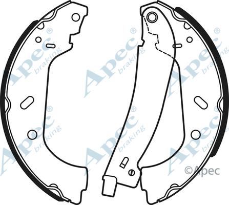 APEC SHU768 - Set saboti frana allinparts.ro