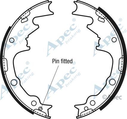 APEC SHU702 - Set saboti frana - allinparts.ro