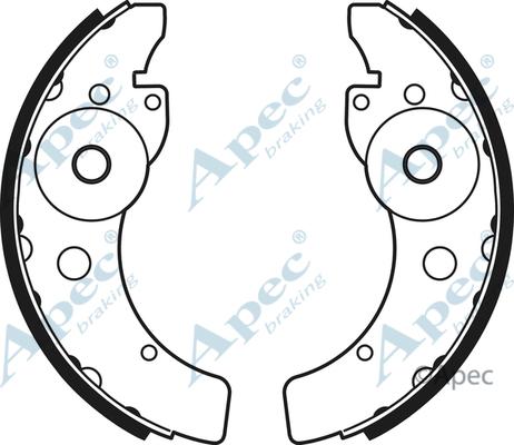 APEC SHU716 - Set saboti frana - allinparts.ro