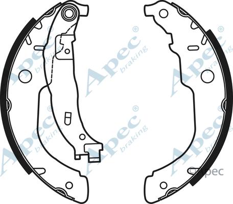 APEC SHU711 - Set saboti frana allinparts.ro