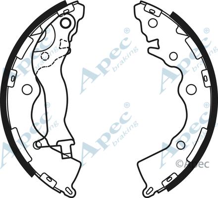APEC SHU781 - Set saboti frana allinparts.ro