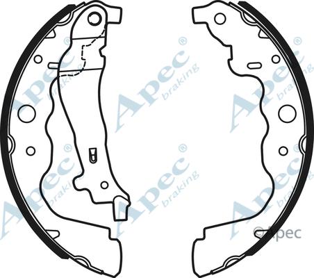 APEC SHU735 - Set saboti frana allinparts.ro