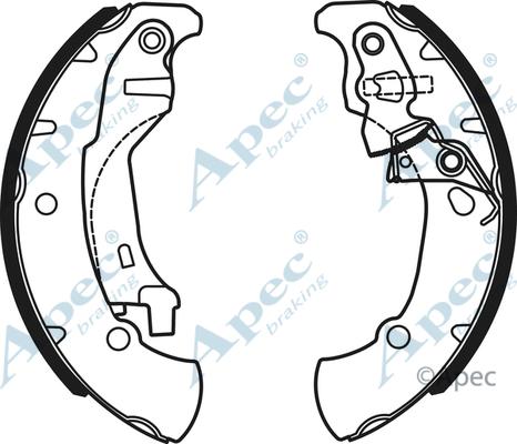 APEC SHU736 - Set saboti frana - allinparts.ro