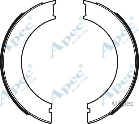 APEC SHU732 - Set saboti frana, frana de mana - allinparts.ro