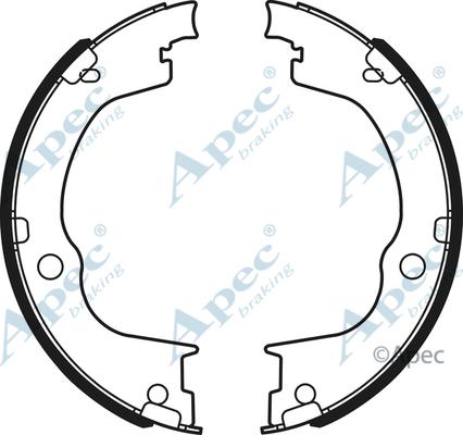 APEC SHU720 - Set saboti frana, frana de mana allinparts.ro