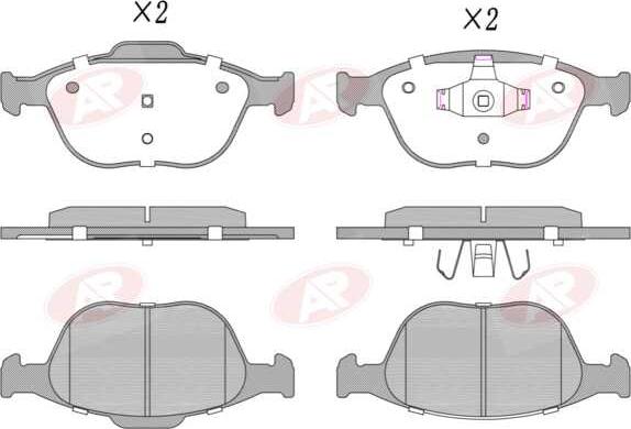 AP-SA 5AP906 - Set placute frana,frana disc - allinparts.ro