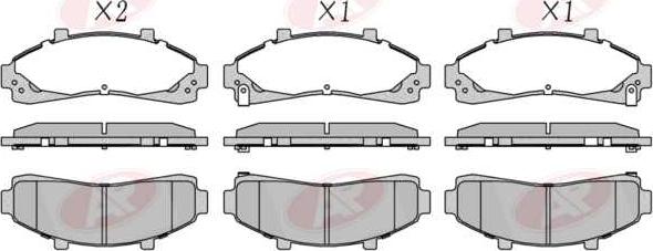 AP-SA 5AP989 - Set placute frana,frana disc - allinparts.ro