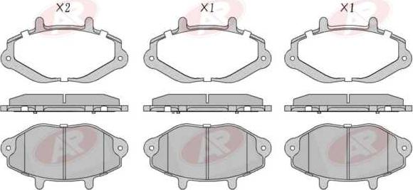 AP-SA 5AP482 - Set placute frana,frana disc allinparts.ro